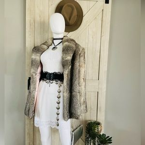 Vintage Rabbit Fur Coat